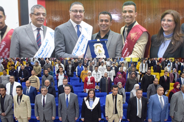 Benha University President attends the Inauguration Ceremony of the Students&#039; Union