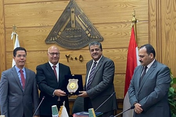 Benha University Board honors Mr. Wael Meky for his great Efforts at Benha University