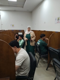 The examination laboratories were inspected to ensure the smooth progress of the examinations and the regularity of work inside the examination halls