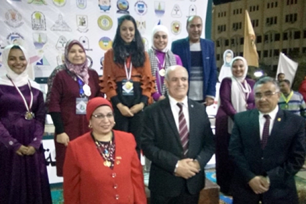 Benha University gets 5 Medals at Universities&#039; Girls Week