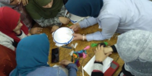 The workshop of embroidery to be held in the faculty